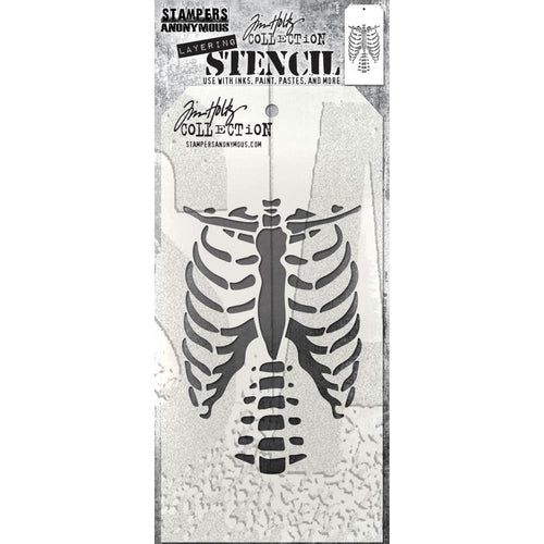 Tim Holtz layering stencil - Bones