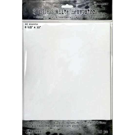 Tim Holtz Distress white heavy stock - extra heavyweight