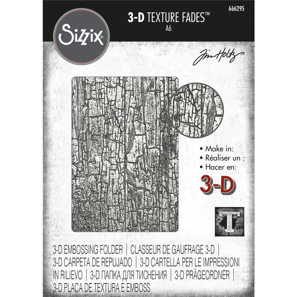 Tim Holtz Texture Fades 3D Embossing Folder - Cracked