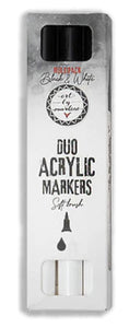 Art by Marlene - Essentials: Duo acrylic markers 25 Black and White