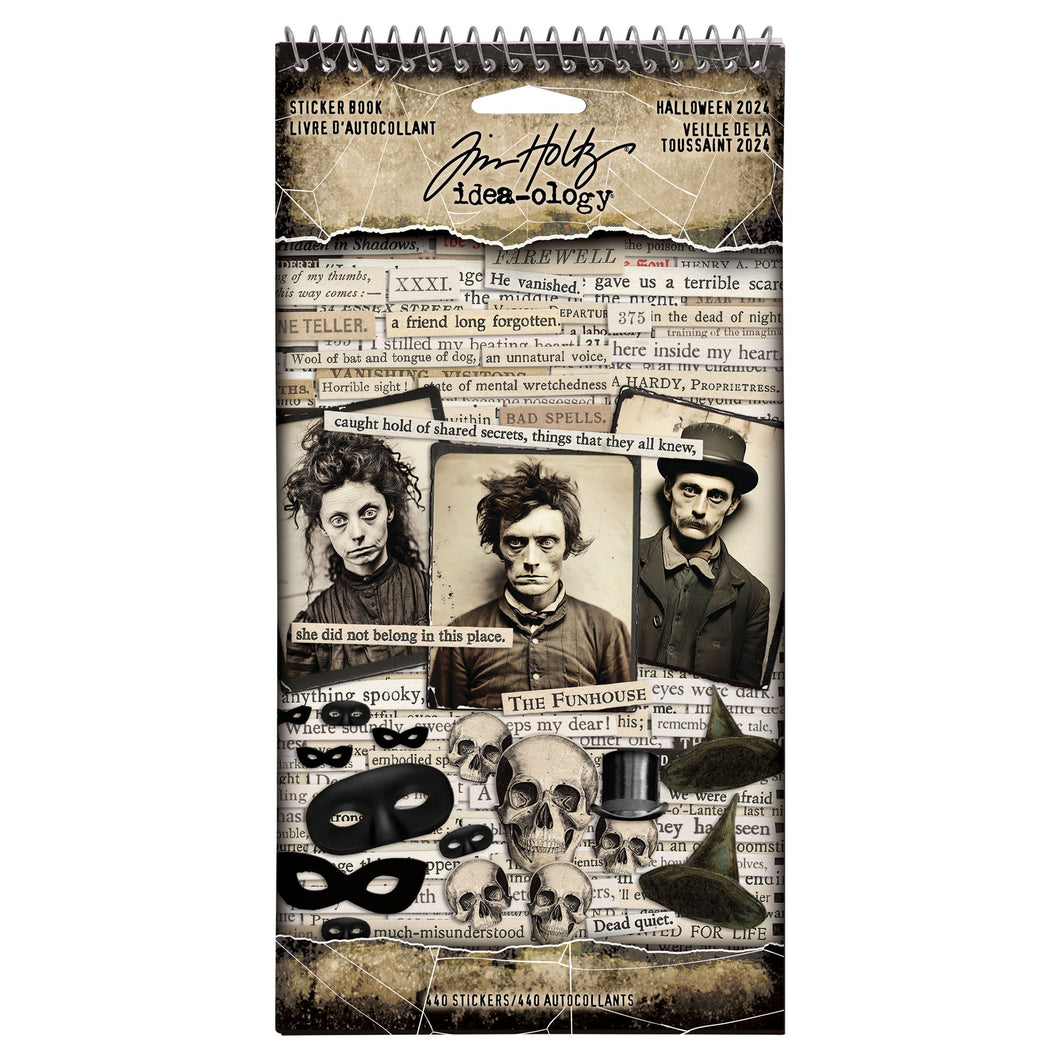 Tim Holtz Idea-ology Curiosities sticker book Halloween 2024