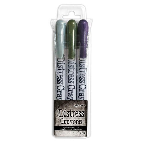 Tim Holtz distress Halloween pearl crayons set #6 - 3 pack