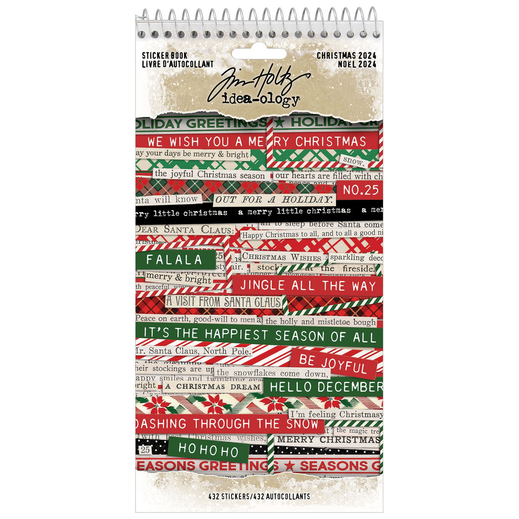 Tim Holtz Idea-ology Curiosities sticker book Christmas  2024