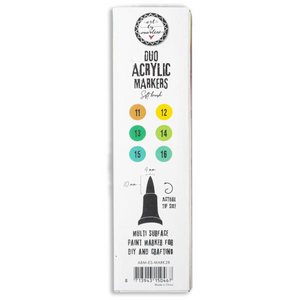 Art by Marlene - Essentials: Duo acrylic markers 28 Greens