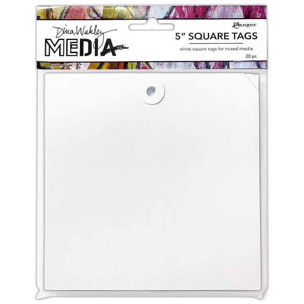 Dina Wakley media tag 5” square 20 pack