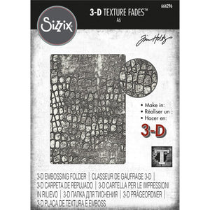 Tim Holtz Texture Fades 3D Embossing Folder - Reptile