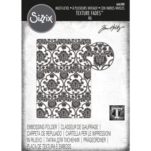 Tim Holtz Texture Fades 3D Embossing Folder - Multi level tapestry