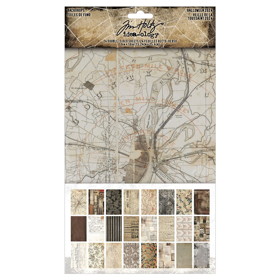 Tim Holtz idea-ology Halloween Backdrops 2024