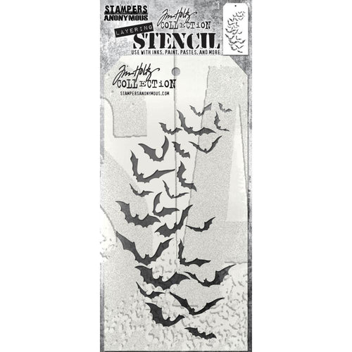 Tim Holtz layering stencil - Batty