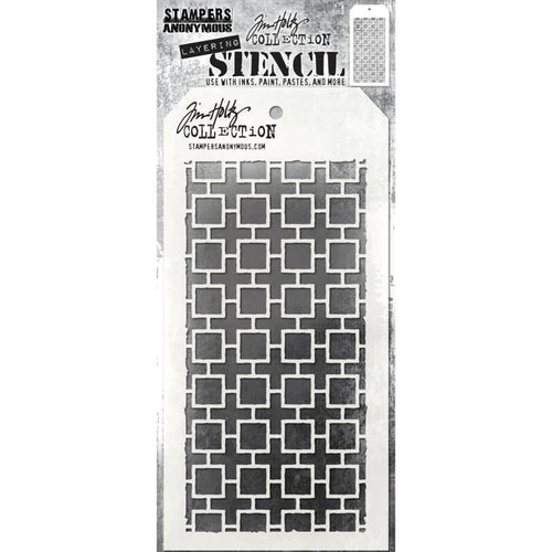 Tim Holtz layering stencil - Linked squares