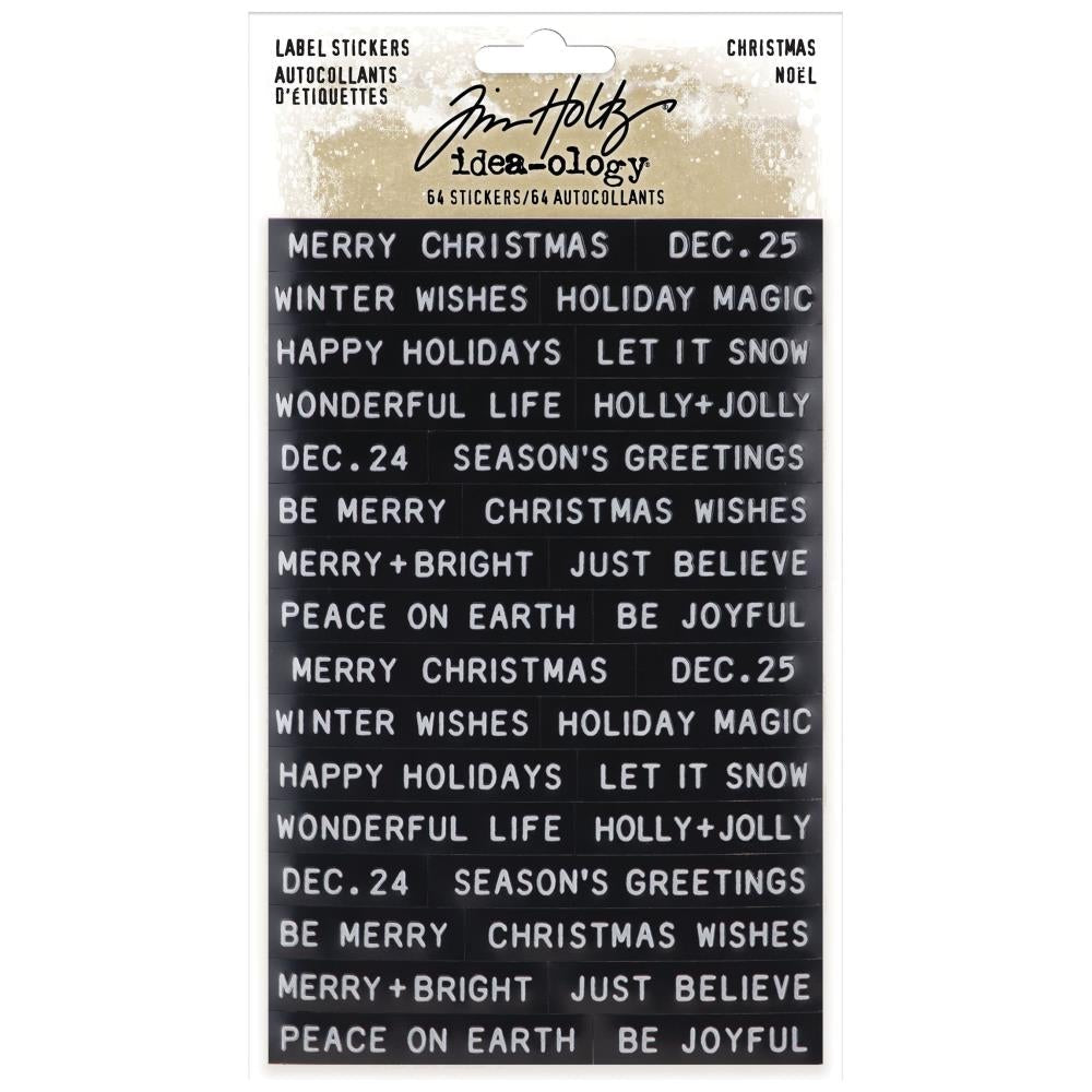 Tim Holtz Idea-ology Label stickers - Christmas 2021