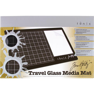 Tim Holtz Tonic studios Travel glass media mat 10.25”x15.5”