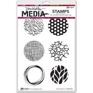 Dina Wakley cling stamp - Circle patters