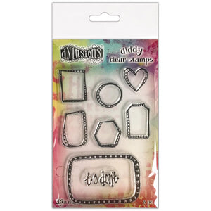 Dylusions - diddy clear acrylic stamps - Box it up